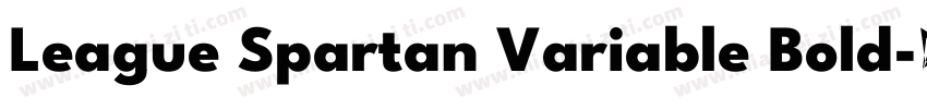 League Spartan Variable Bold字体转换
